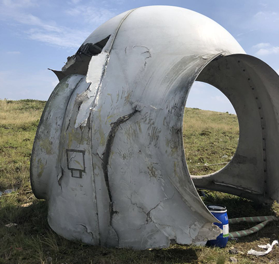 報(bào)廢風(fēng)機(jī)導(dǎo)流罩回收處理