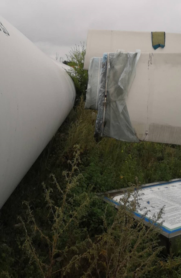 張北基地退役葉片、機(jī)艙處置現(xiàn)場(chǎng)