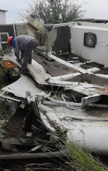 張北基地退役葉片、機(jī)艙處置現(xiàn)場(chǎng)