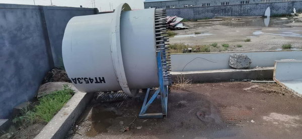 湖北大悟退役葉片處置施工現(xiàn)場(chǎng)