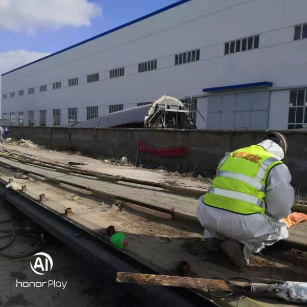 退役葉片模具施工現(xiàn)場(chǎng)