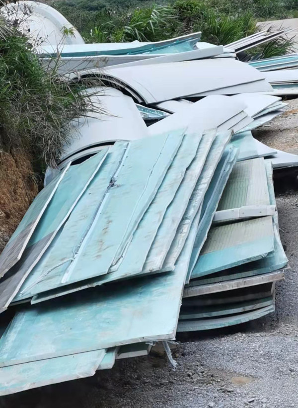 葉片回收處置現(xiàn)場